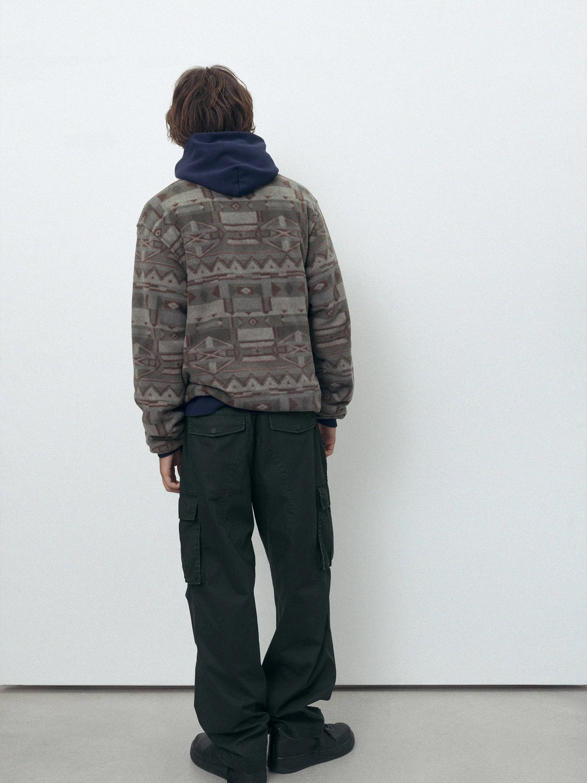 Fleece Pullover - Brown
