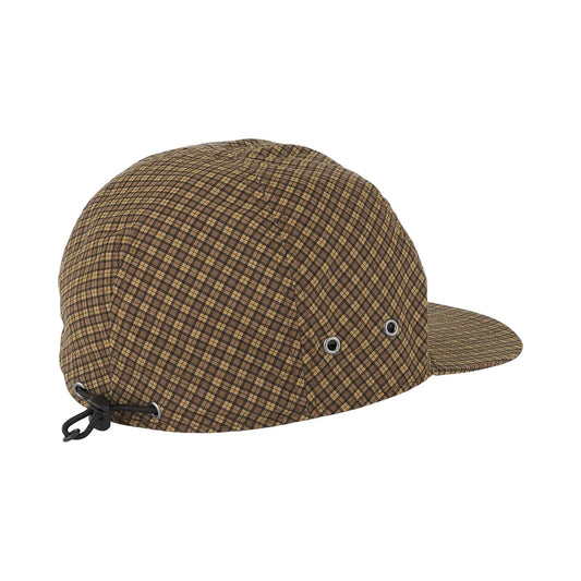 Mini Check Nylon Cap - Brown Check