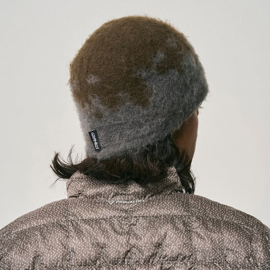 Mohair Splatter Beanie - Slate Splatter