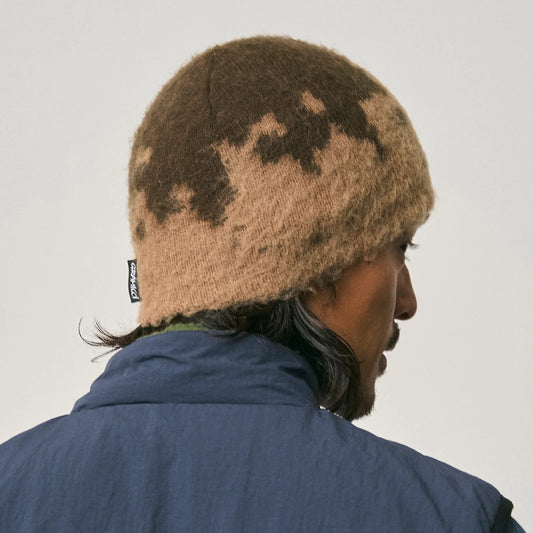 Mohair Splatter Beanie - Taupe Splatter
