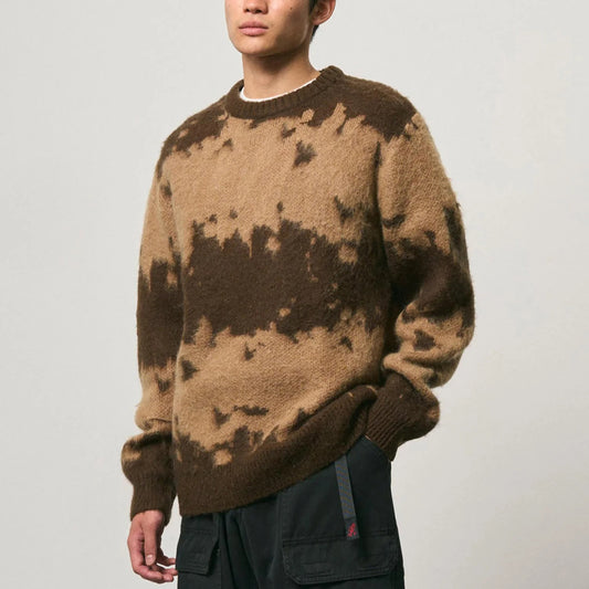 Mohair Splatter Sweater - Taupe Splatter