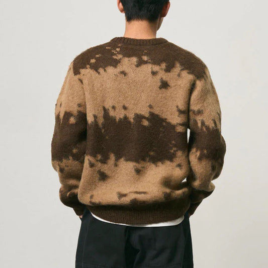 Mohair Splatter Sweater - Taupe Splatter