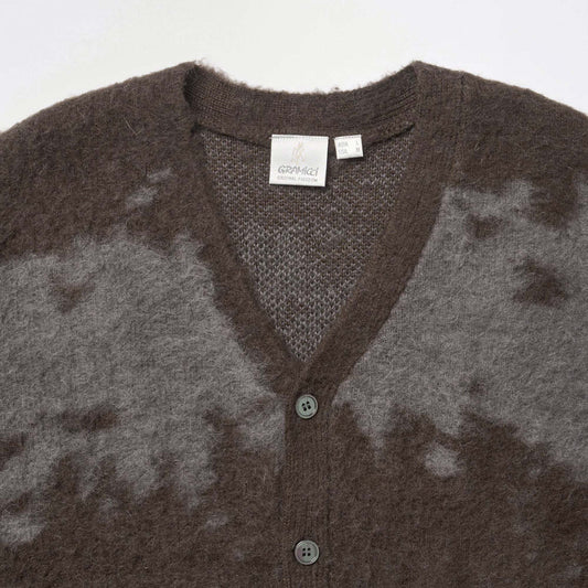 Mohair Splatter Cardigan - Slate Splatter