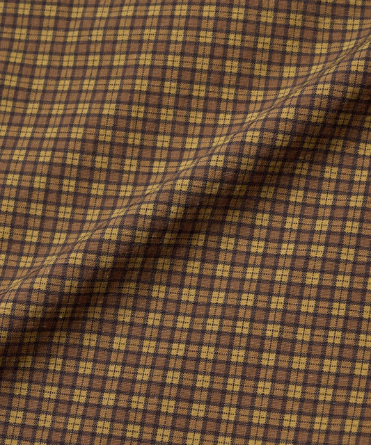 Mini Check Nylon Pant - Brown Check