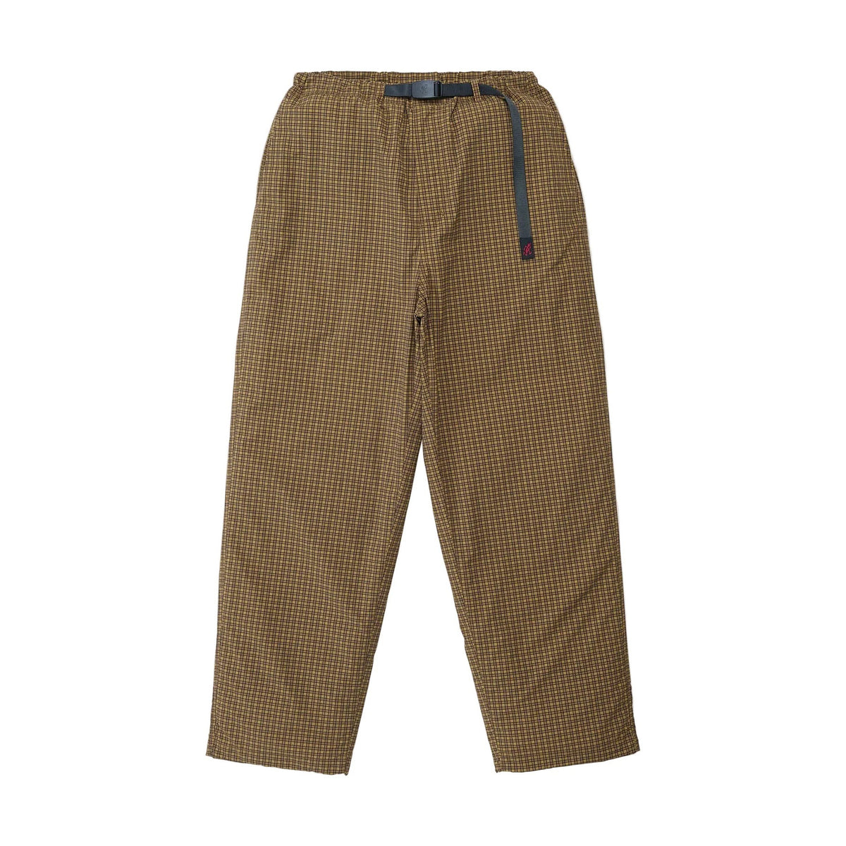 Mini Check Nylon Pant - Brown Check