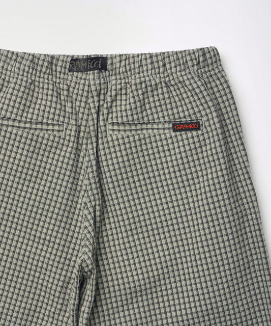 Dobby Plaid Gramicci Pant Straight Fit - Stone