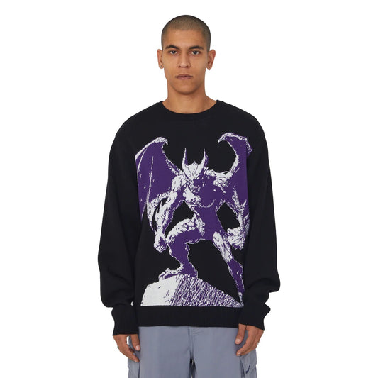 Heaven Can Wait Crewneck Sweater - Black