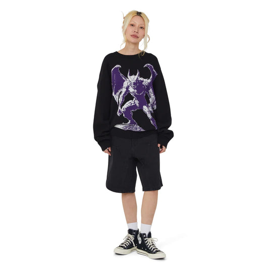 Heaven Can Wait Crewneck Sweater - Black