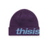 HSP-Logo Big Cuff Beanie - Purple