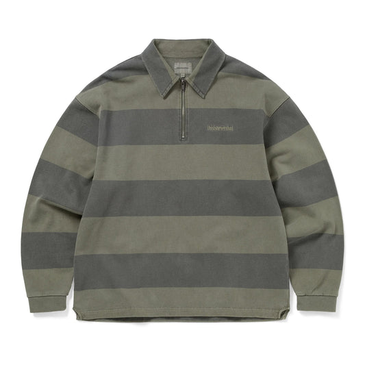 Half Zip Polo Sweatshirt - Mud