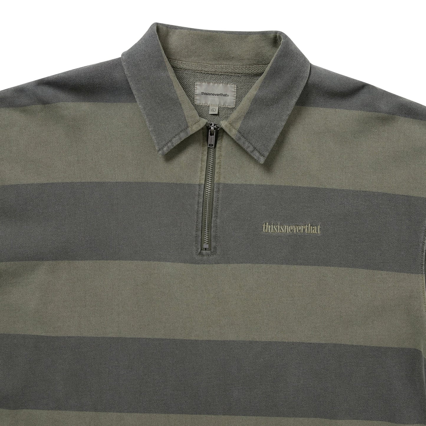 Half Zip Polo Sweatshirt - Mud
