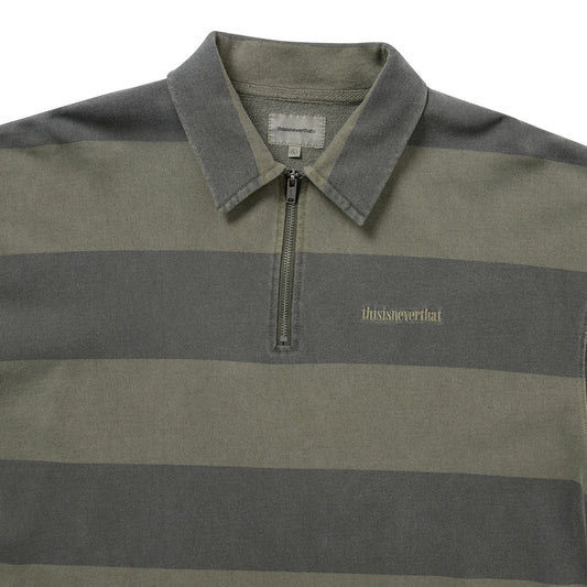 Half Zip Polo Sweatshirt - Mud