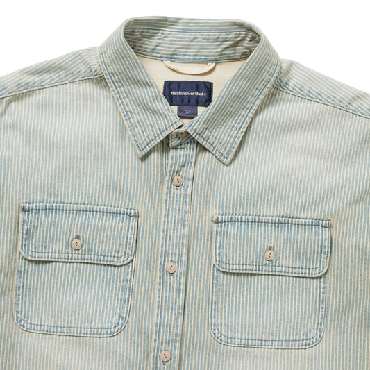 Hickory Denim Shirt - Washed Blue