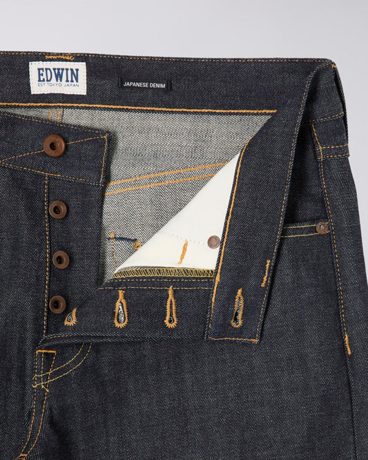 ED-47 - Regular Straight Jeans - Red Selvage 14oz - Blue Unwashed