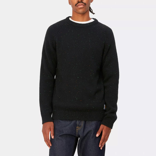 Anglistic Sweater Speckled Black
