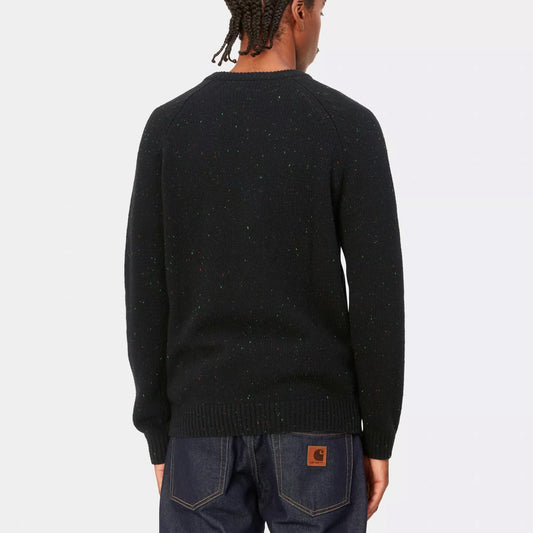 Anglistic Sweater Speckled Black