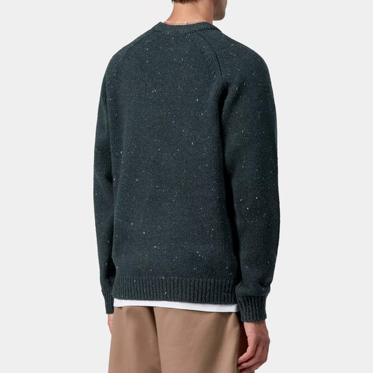 Anglistic Sweater Speckled Deep Lagoon