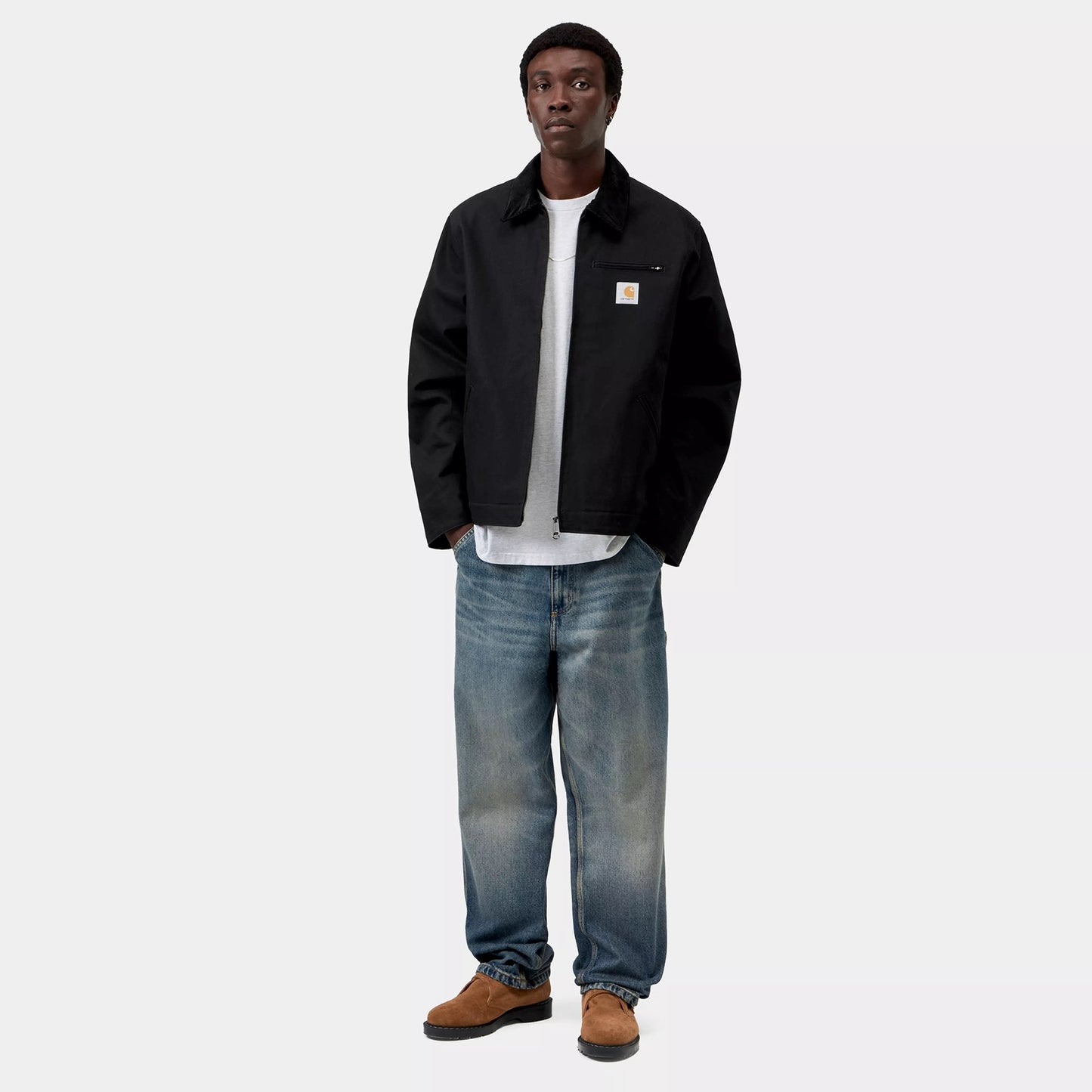 Detroit Jacket (Winter) - Black / Black rigid