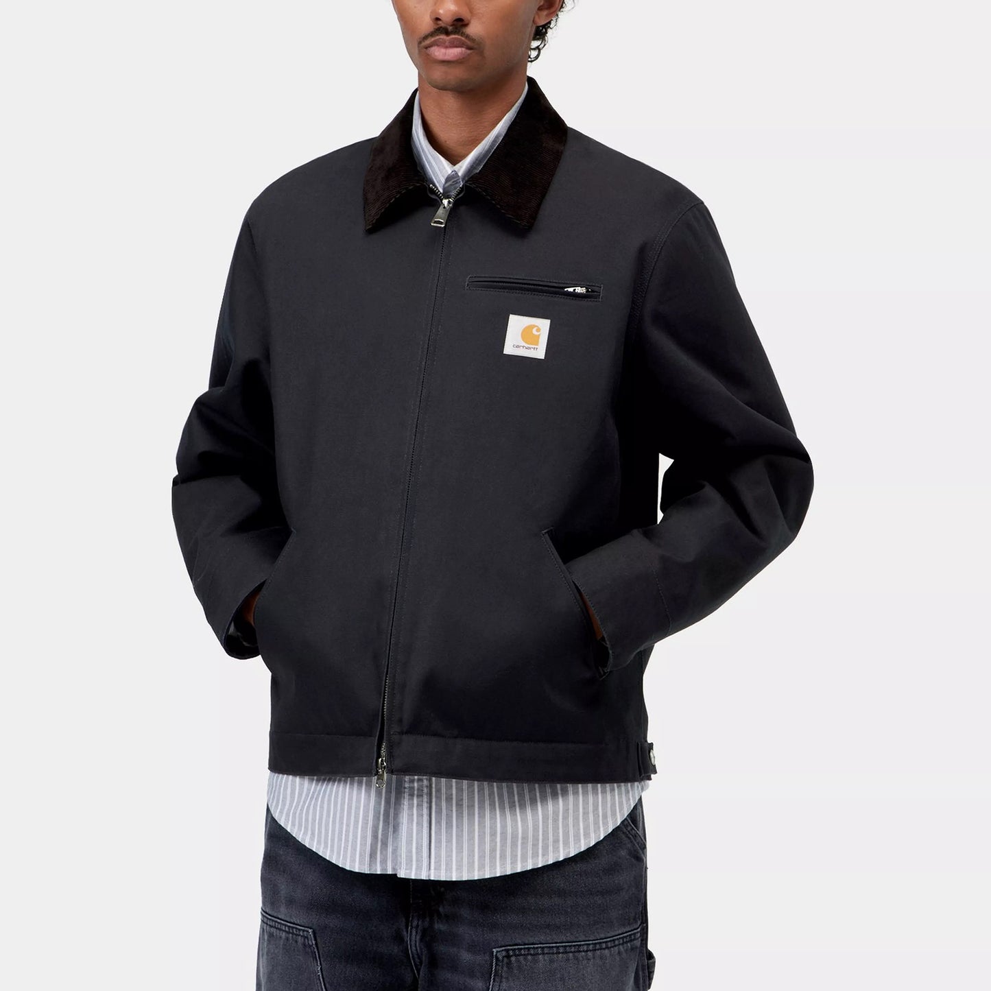 Detroit Jacket (Winter) - Dark Navy / Black (Rigid)