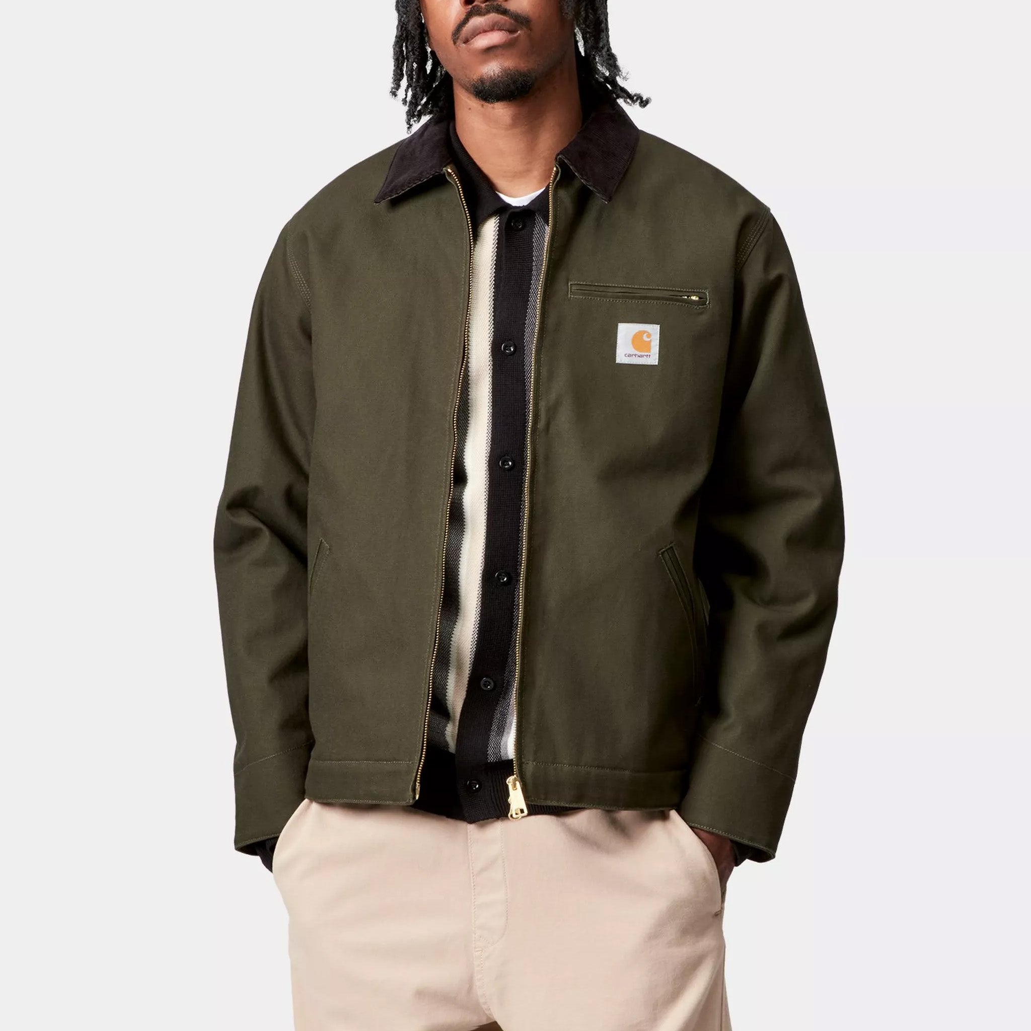 Carhartt WIP Detroit Jacket - (winter) - Olive / Black (rigid