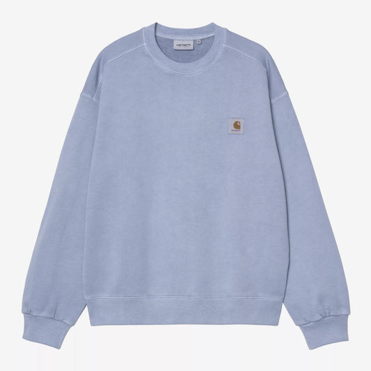 Nelson Sweat Gentle Blue garment dyed