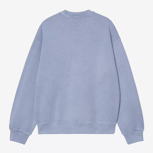 Nelson Sweat Gentle Blue garment dyed