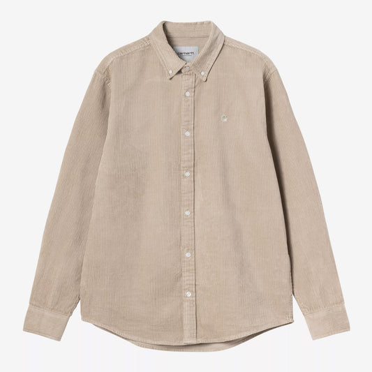 L/S Madison Cord Shirt - Wall
