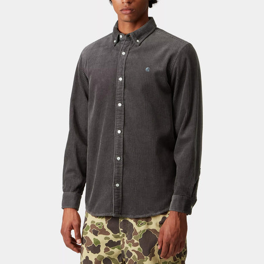 L/S Madison Cord Shirt - Graphite