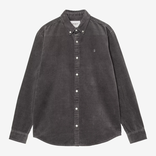 L/S Madison Cord Shirt - Graphite