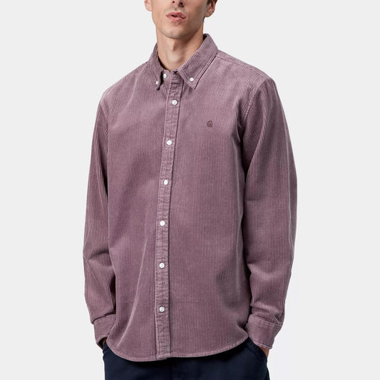 L/S Madison Cord Shirt - Phlox
