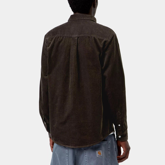 L/S Madison Cord Shirt - Tobacco