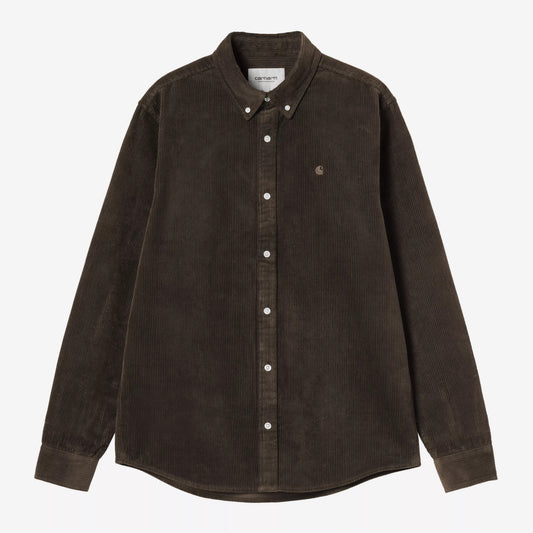 L/S Madison Cord Shirt - Tobacco