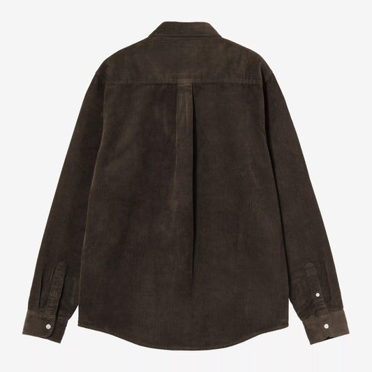 L/S Madison Cord Shirt - Tobacco