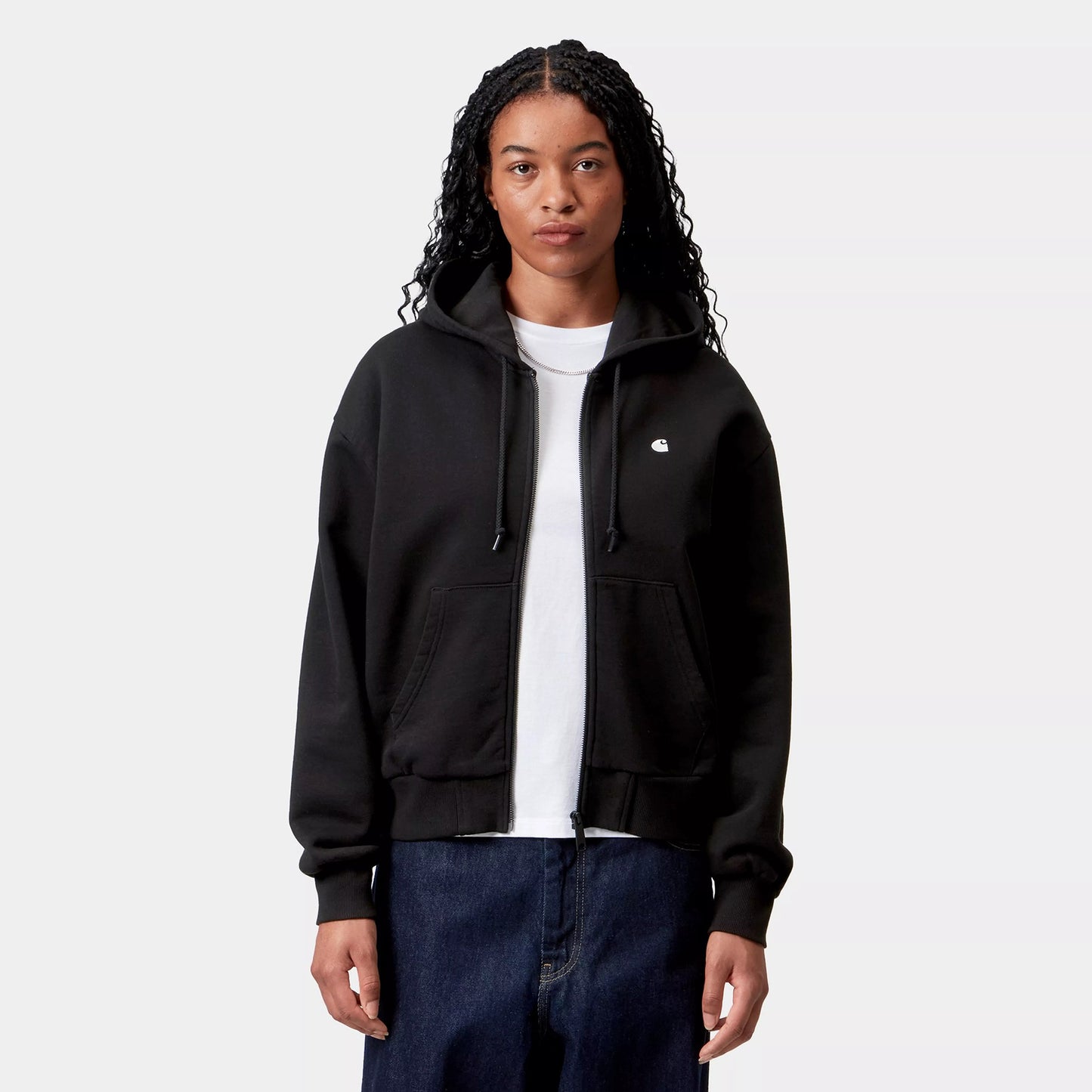 Women's Hooded Casey Jacket - Black/Silver