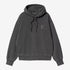 W' Hooded Nelson Sweat - Black,Garment Dyed