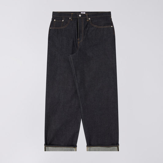Wide Pant, 13,5oz Kaihara Dark Pure Indigo Rainbow Selvage Denim - Blue unwashed