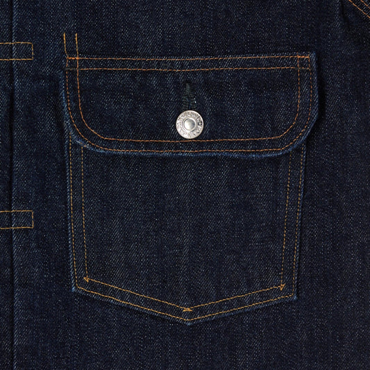 Denim Jacket - 14oz Denim Red Selvage - Blue Rinsed