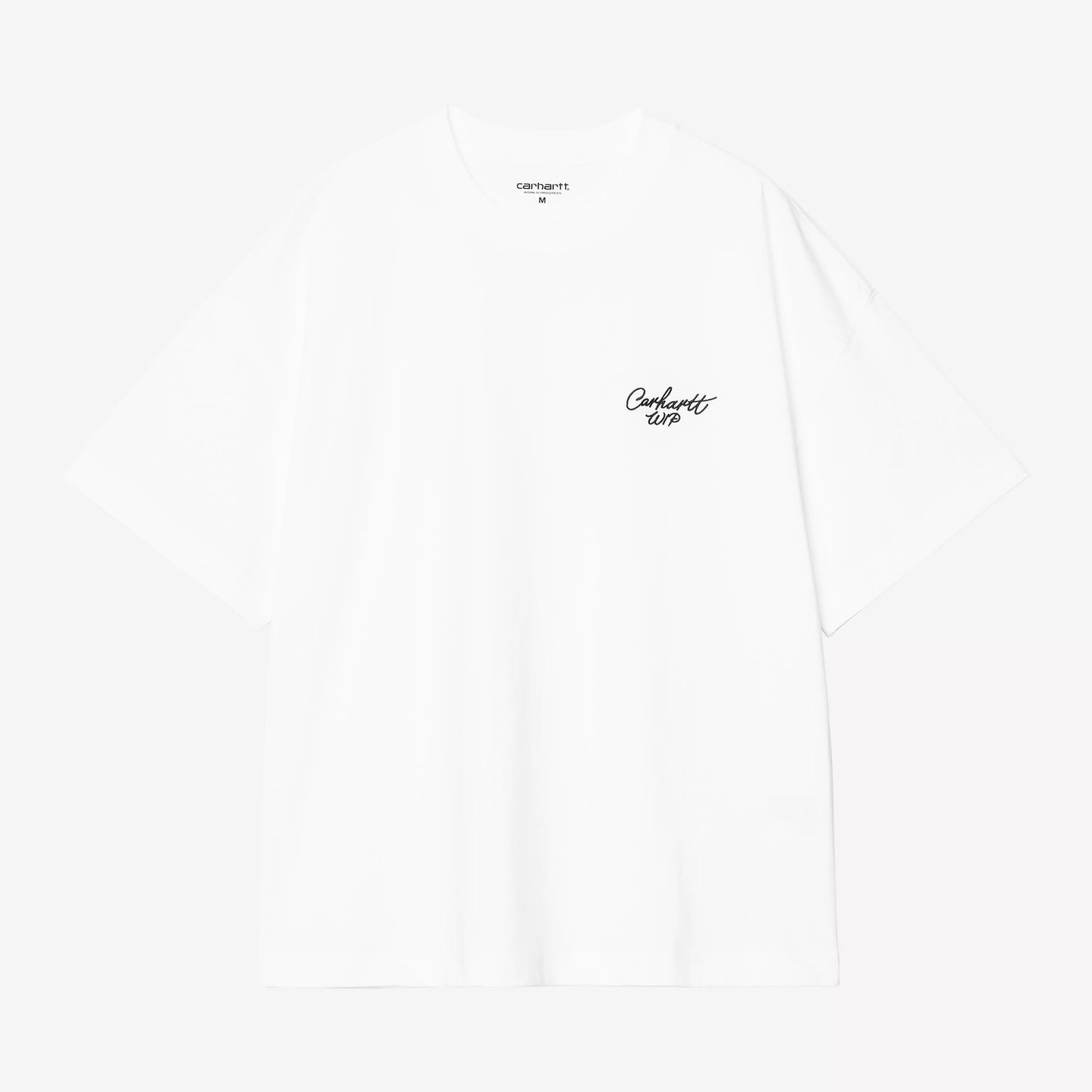 S/S Signature Script T-Shirt - White / Black
