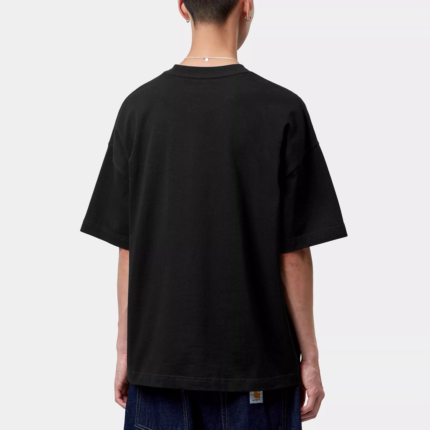 S/S Signature Script T-Shirt - Black / White