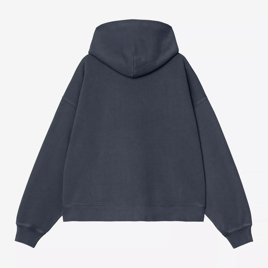 W' Hooded Benton Sweat - Carbon garment dyed