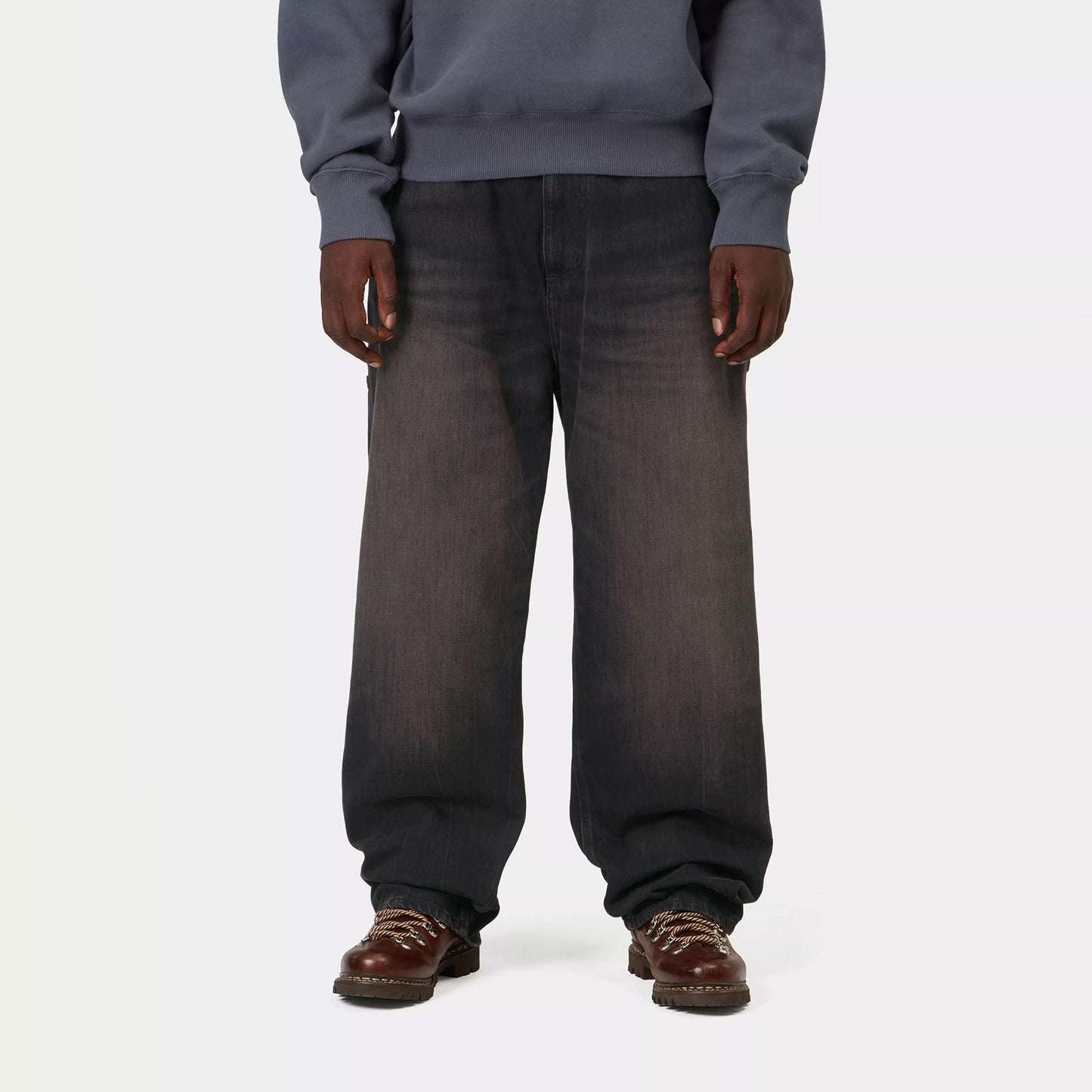 OG Single Knee Pant - Black tobacco used wash