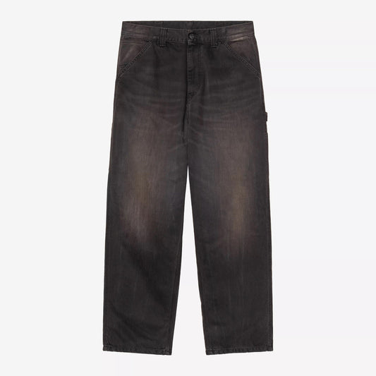 OG Single Knee Pant - Black tobacco used wash