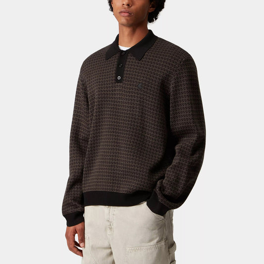 L/S Lowis Polo - Lowis Houndstooth, Vitola