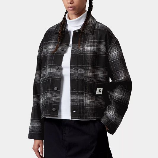 W' Brennan Shirt Jac - Check, Black / Wax
