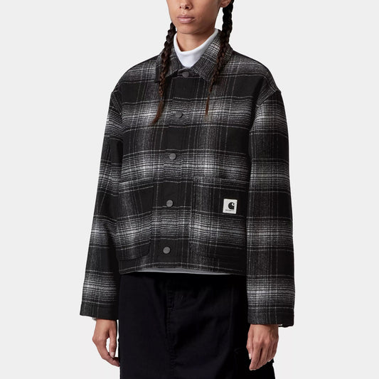 W' Brennan Shirt Jac - Check, Black / Wax