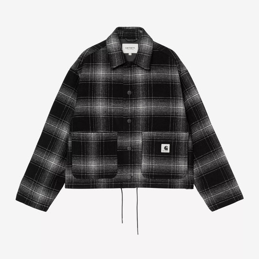 W' Brennan Shirt Jac - Check, Black / Wax