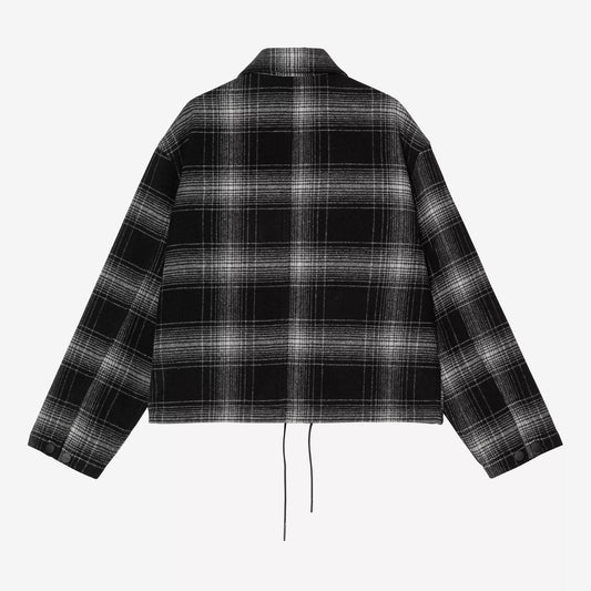W' Brennan Shirt Jac - Check, Black / Wax