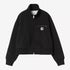 W' Detroit Sweat Jacket - Black, Stone Washed