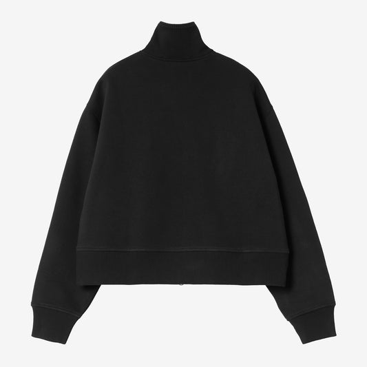 W' Detroit Sweat Jacket - Black, Stone Washed