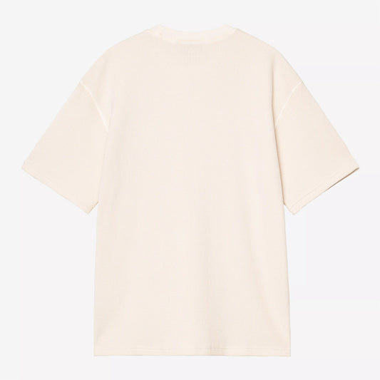 S/S Nelson Waffle T-Shirt Natural garment dyed